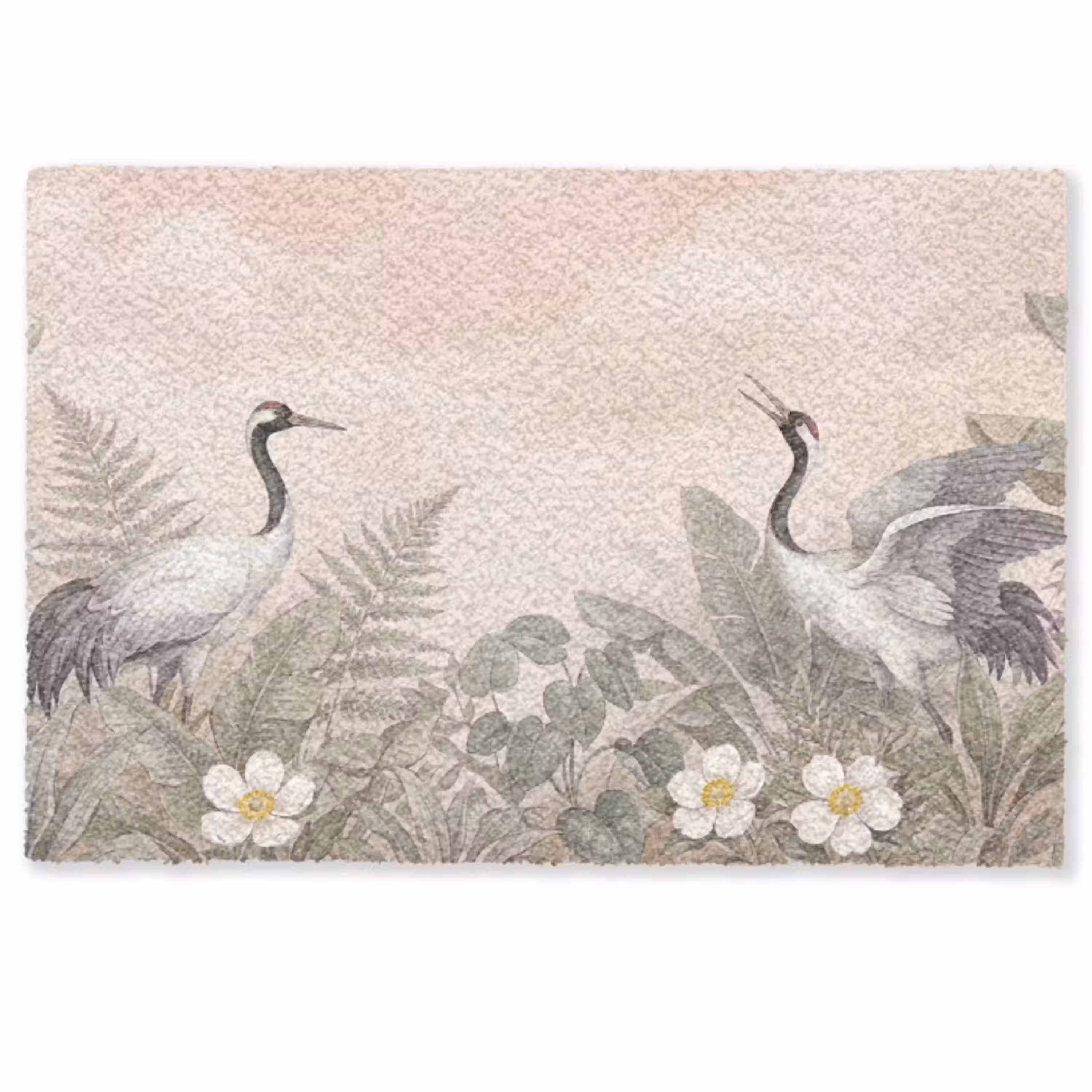 Kraanvogels - Natuur - Roze Deurmat klein -zkaufland3d