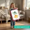 Vrolijke stegosaurusvrienden Kinderkoffer - Roze klein -sfeer2_NL