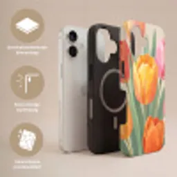 Tulpen - Abstract - Kleurrijk Toughcase MagSafe Apple iPhone 17 klein -USP_Lagen_NL