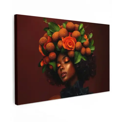 Vrouw - lychee - exotisch canvas 2cm klein -z3d