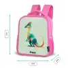 Dino - Blauw - Dier Kinderrugzak - Roze middel -productfoto_formaten