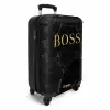 Quotes - Boss - Marmer look - Goud - Zwart NBS - Handbagage koffer - Unisex middel -productfoto_3d