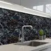 Blauw - Graniet - Donker keuken achterwand 2 middel 871 -3d_schuin