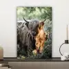 Schotse Hooglanders - Bos - Dieren canvas 2cm klein -sfeer6