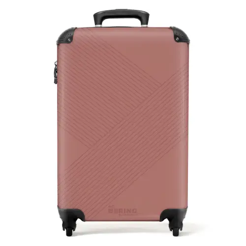 Minimal - Kruisende lijnen op NBS - Handbagage koffer - Unisex middel -productfoto_recht