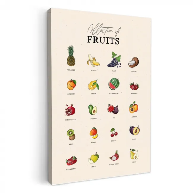 Fruit - Eten - Keuken KitchenYeah - Keuken - Canvas klein -3d