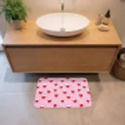 Hartjes - Patroon - Rood Badmat klein 997 -sfeer1