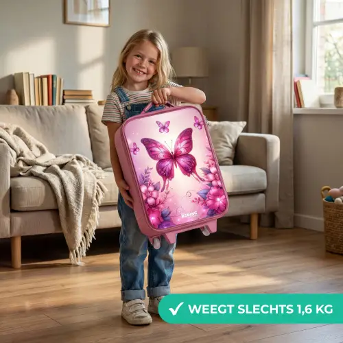 Vlindervallei Kinderkoffer - Roze klein -sfeer2_NL