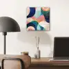 Abstract - Blauw - Roze plexiglas 5mm klein -sfeer6