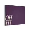 Oh hi - Paars - Cursief PET vilt klein -3d