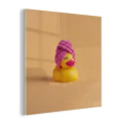 Badeend - Handdoek - Kleurrijk plexiglas 5mm klein -z3d