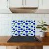 Patroon - Oog - Mint - Blauw keuken achterwand spatscherm klein 900 -sfeer2