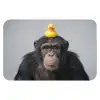 Chimpansee - Badeend - Grijs WCmat klein -3d