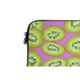 Kiwi - Speels - Groen laptophoes neopreen klein 279 -detail