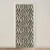 Zebra - Print - Klassiek - Zwart deurposter klein 289 -3d_beige