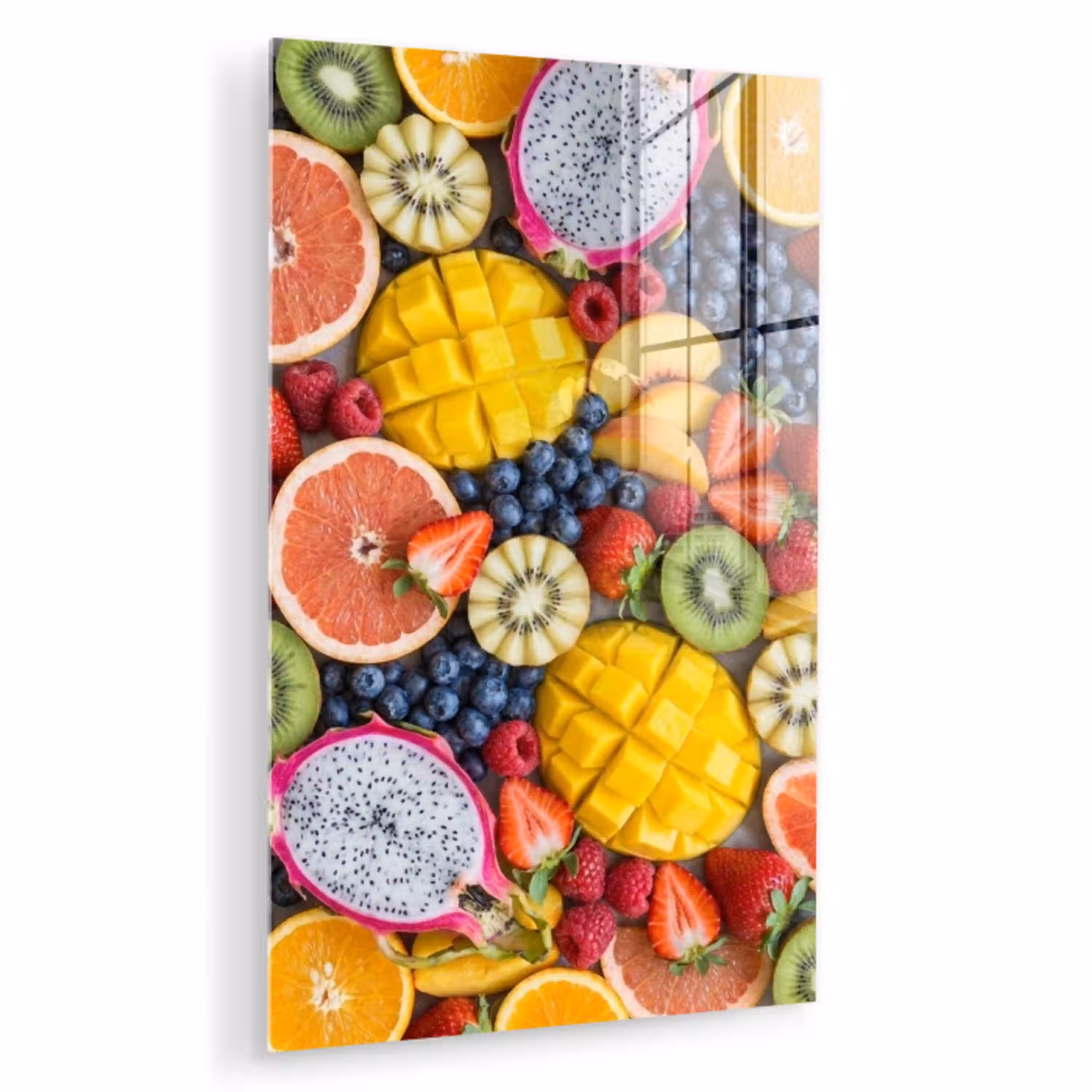 Fruit - Versneden - Kleurrijk - Eten - Gezond plexiglas 5mm klein -zzzproduct_nieuw