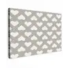 Stippen - Hart - Zwart - Wit Tuinposter op houten frame 2 cm dik klein 845 -3d