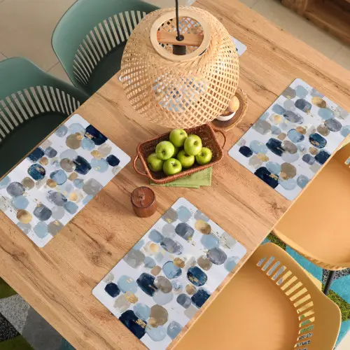 Abstract - Goud - Vormen Placemat vinyl groot -zzsfeer5_Kitchenyeah-website