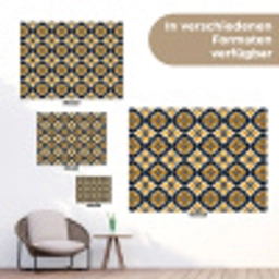 Patroon - Siertegel - Kleurrijk tuinposter los doek klein 239 -Xsfeer9_DE
