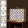 Vlakken - Hartjes - Patroon - Retro Light Box met batterij (Wandlamp) middel 907 -USP_websiteoverzichtNL