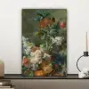 Stilleven met bloemen - Schilderij van Jan van Huysum canvas 2cm klein -sfeer6