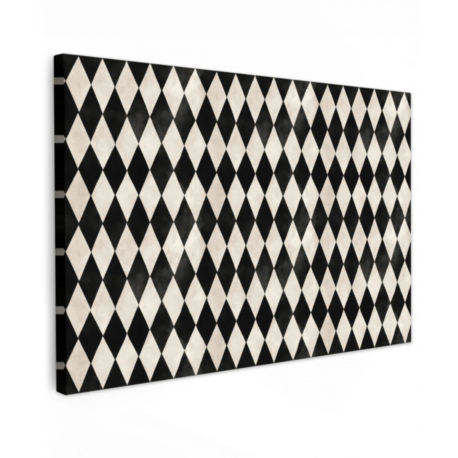 Klassiek - Patroon - Zwart Tuinposter op houten frame 2 cm dik klein 845 -3d