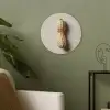 Pinda - Ruw - Beige Akoestische PET Vilt - Rond klein -sfeer2
