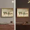 Hout - Keukengerei - Stilleven - Tegels Light Box met batterij (Wandlamp) middel -sfeer3