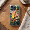 Bloemen explosie - Heldere kleuren - Vrolijk Telefoonhoesje iPhone 17 Pro klein -sfeer1