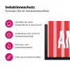 Amor - Strepen - Rood - Roze Inductie beschermer vinyl 3mm klein -zzzzzzz-lf-ups