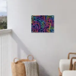 Retro - Abstract - Neon tuinposter los doek klein -sfeer8