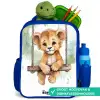 Lucas leeuw Kinderrugzak - Blauw middel -inhoud_NL