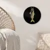 Goud - Vis - Haak - Zwart Wandcirkel plexiglas klein -sfeer5