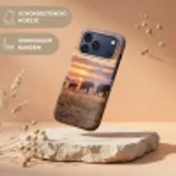 Olifanten - Savanne - Zonsondergang - Afrika - Warm Toughcase MagSafe Apple iPhone 17 Pro Max klein -USP_RandenV_NL