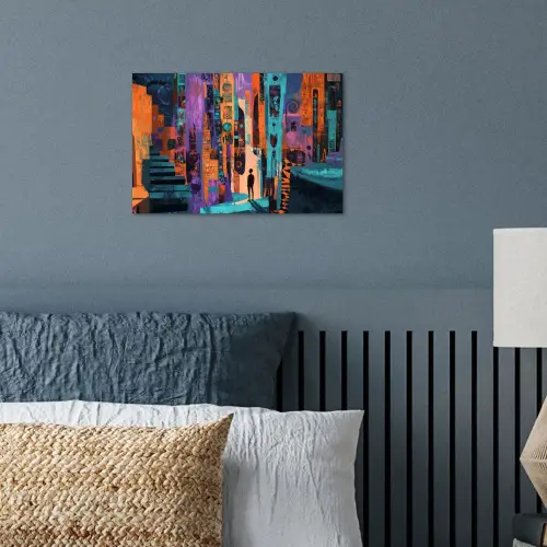 Abstract - Figuren - Kleurrijk poster papier klein -sfeer2