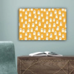 Halloween - Spookjes - Oker canvas 2cm klein 34 -sfeer4