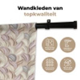 Abstract - Golvend - Pastel Wandkleed katoen klein 269 -sfeer2