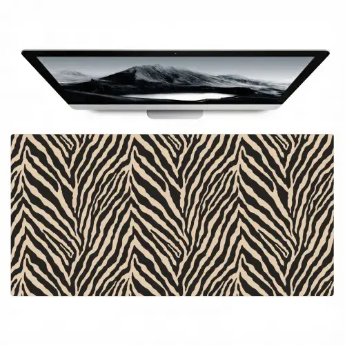 Zebra - Klassiek - Zwart Muismat XXL klein 681 -zzz3d