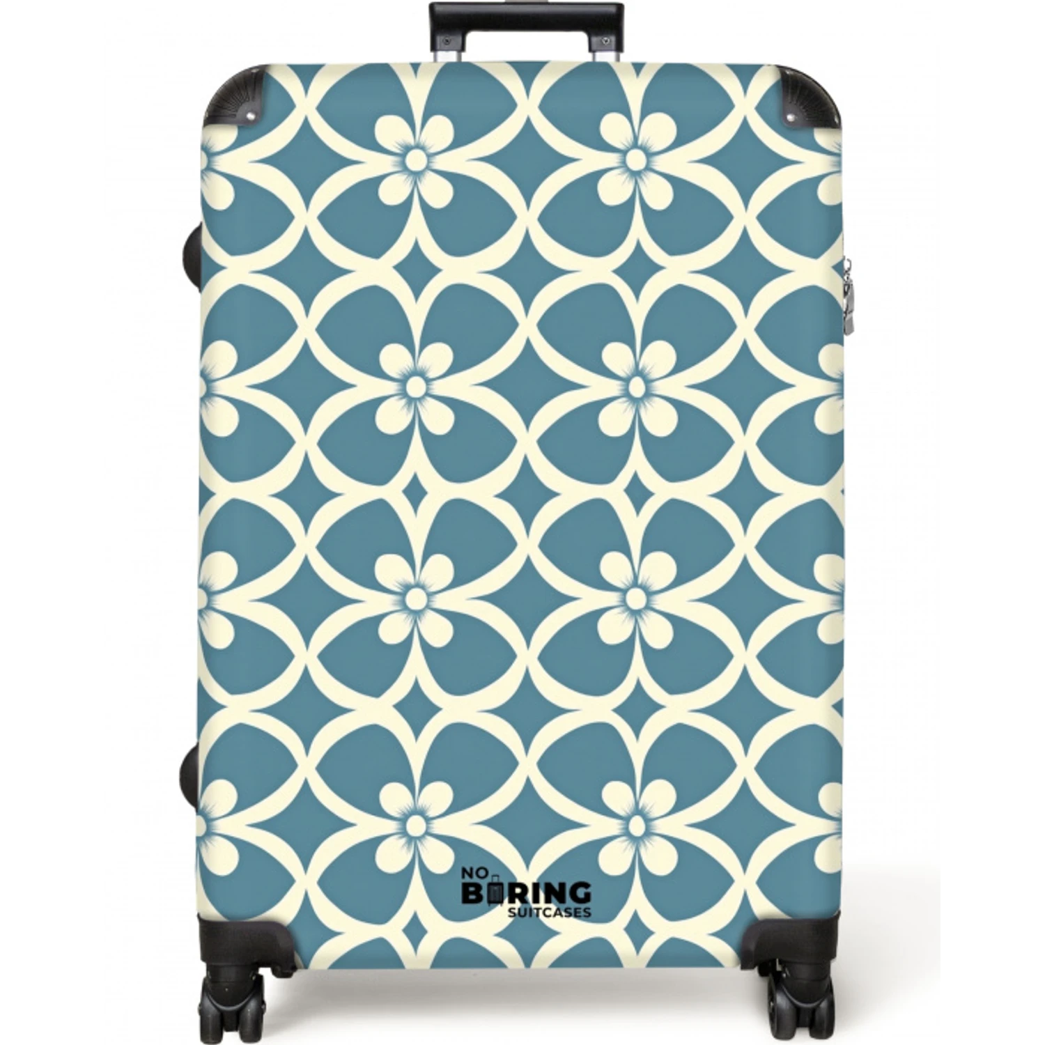 Patroon - Symmetrisch - Blauw NBS - Large koffer - Volwassenen Unisex groot -zzzzzzzzkaufland2