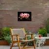 Orchidee - Graffiti - Kleurrijk - Bloemen - Abstract Tuinposter op houten frame 2 cm dik klein -sfeer3