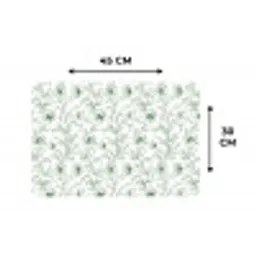 Bloemen - Getekend - Groen Placemat vinyl groot 368 -specs