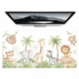 Dieren - Jungle - Pastel Muismat XXL klein -zzz3d