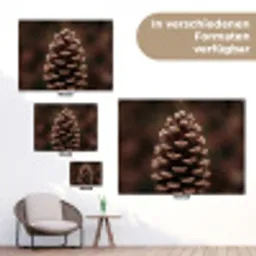 Dennenappel - Bos - Herfst - Bruin - Sfeervol tuinposter los doek klein -Xsfeer9_DE