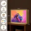 Leeuw - Verf- Kleuren - Dier Light Box met batterij (Wandlamp kind) middel -USP_websiteoverzichtNL