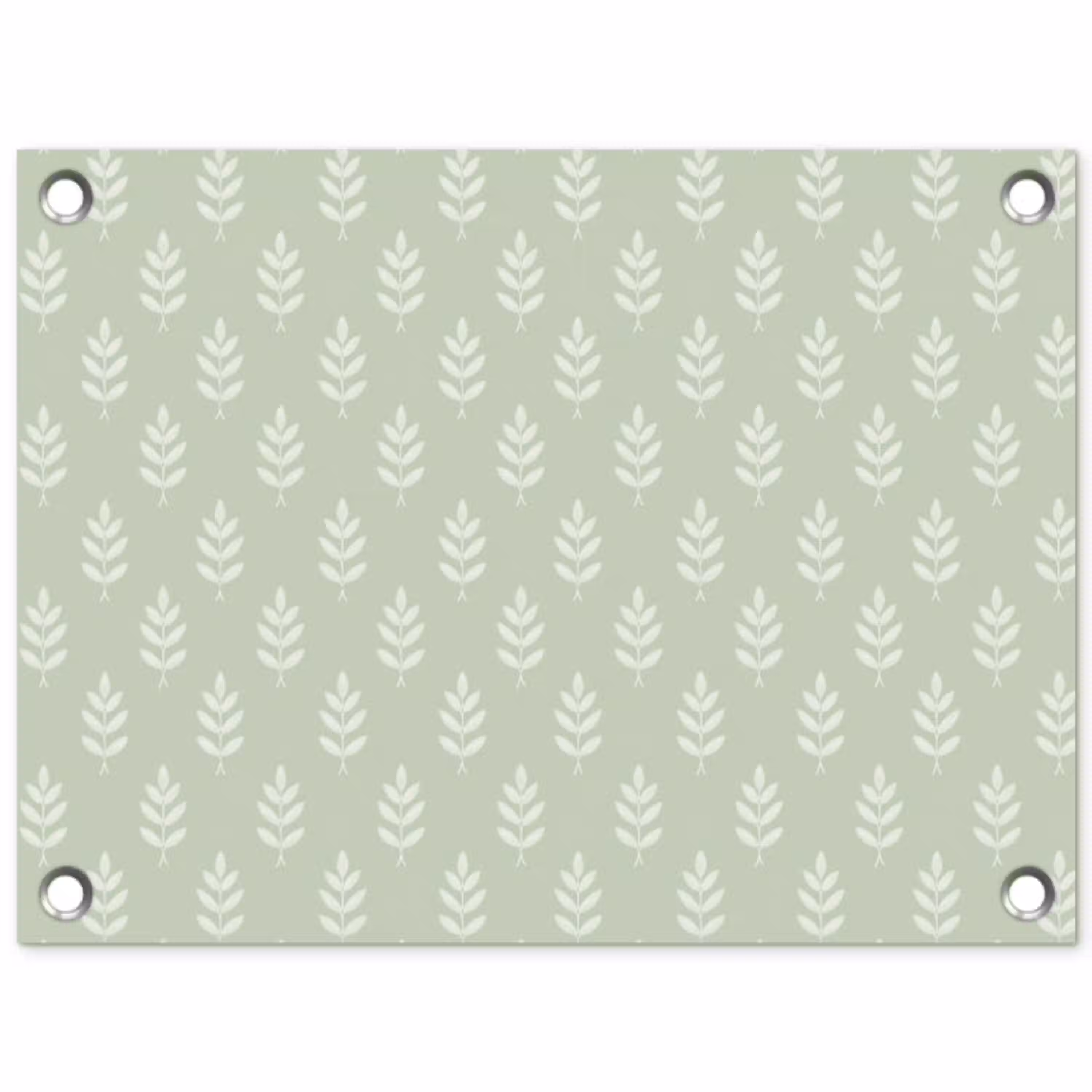 Saliegroen - Botanisch - Takjes - Minimalistisch - Patroon tuinposter los doek klein 239 -3d