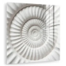 Schelp - Spiraal - Wit plexiglas 5mm klein -zzzproduct_nieuw