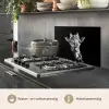 Giraffe - Dier - Zwart - Wit keuken achterwand spatscherm klein -usp_NL