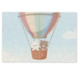 Luchtballon - Beren - Pastel Deurmat klein -zkaufland3d