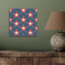 Ster - Klassiek - Blauw aluminium wit klein 46 -sfeer2