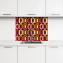 Modern - Retro - Kleurrijk keuken achterwand 2 middel 865 -3d
